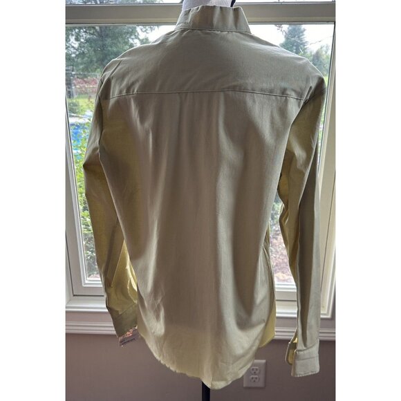 NWT Devon-Aire Equestrian Riding Show Shirt w/ Collars, Size 38, Yellow Green‎ - Picture 4 of 5